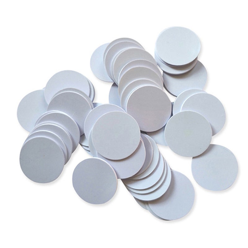 10PCS NFC 215 White Ntag215 Blank Cards NFC Round Coin Rewritable Cards for NFC Enabled Mobilephones Compatible With TagMo - Image 4
