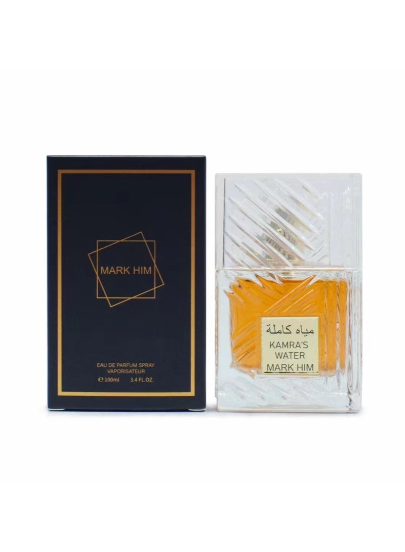 Mark Him Kamra’s Water Eau de Parfum 100ml | Long-Lasting Fresh Aquatic Fragrance | Clean Unisex Scent for Daily & Evening Wear