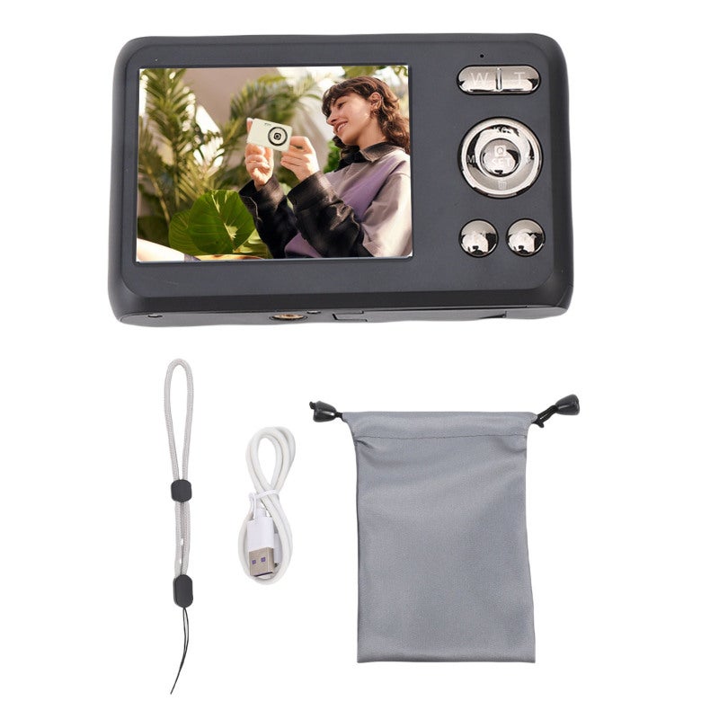 4K Digital Camera: 64MP 2.7 Inch Scratchproof HD Screen Auto Focus - 16X Digital Zoom Versatile Functions Compact Camera for Travel Photography Beginners Hobbyists - Image 1