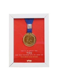 Oye Happy Oye Happy - Photo Frame with Real Medal - Fathers Day Gift - Gift for Dad  - Image 1