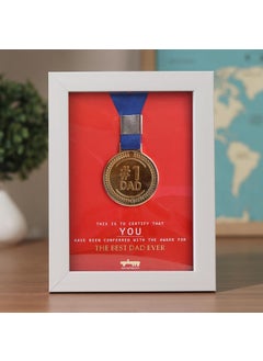 Oye Happy Oye Happy - Photo Frame with Real Medal - Fathers Day Gift - Gift for Dad  - Image 4