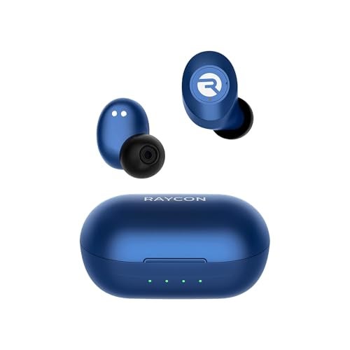 Raycon Everyday Earbuds Classic Bluetooth Wireless with Microphone - Stereo Sound, Active Noise Canceling, in-Ear Bluetooth Headset True Wireless Earbuds 32 Hours Playtime (Blue) - Image 1