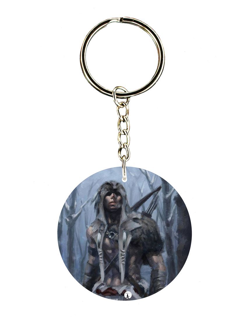 Keychain Of The Video Game Assasin's Creed ( 2 Sides)
