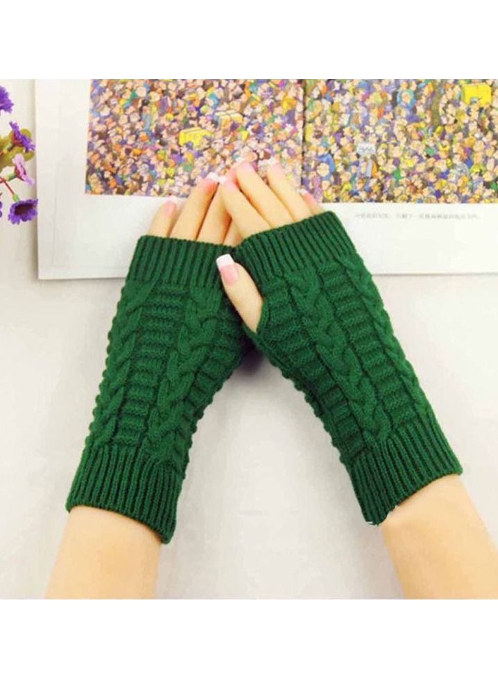 Loquat Fingerless Cotton Polyester Gloves Sleeves