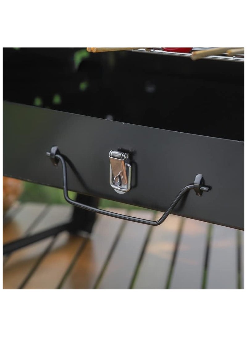 BJM Folding Campfire Grill, Portable and foldable, easy to carry, with grill fork + shovel, suitable for outdoor barbecues, indoor and outdoor parties, short trips - Image 3