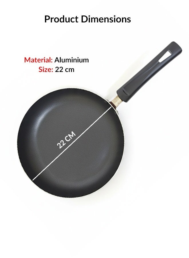 British Chef Aluminum 22cm Frypan Strong Aluminum Body With Non-Stick Coating And Safe Bakelite Handle, BC189 - Image 4