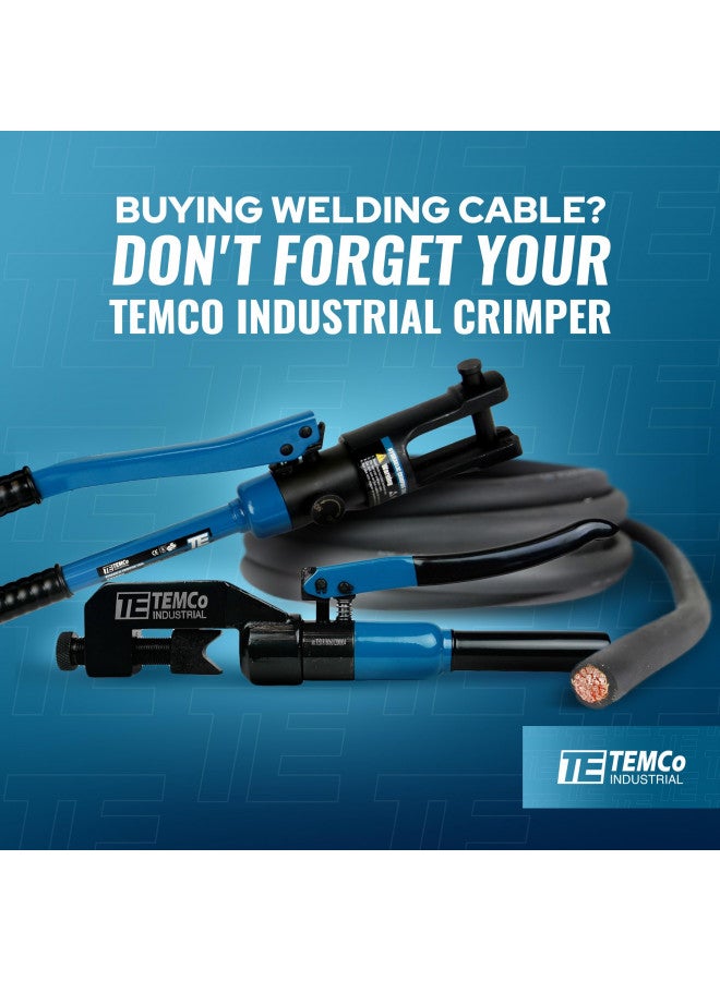 TEMCo Industrial كابل لحام TEMCo INDUSTRIAL WC0191-50' (25' أسود، 25' أحمر) 4 قياس AWG وكابل بطارية سيارة نحاسي أسود + أحمر | صنع في الولايات المتحدة - Image 3