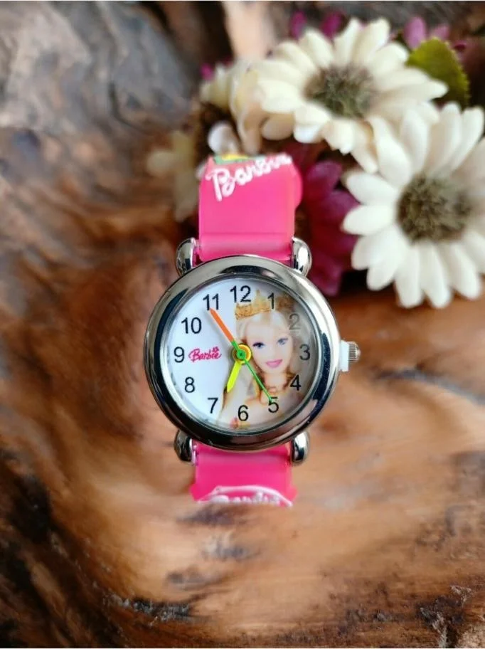 دي زي سي كوزنلر أفم Dzc Cousins ​​Avm Barbie Silicone Strap Watch Girls' Watch Purple
