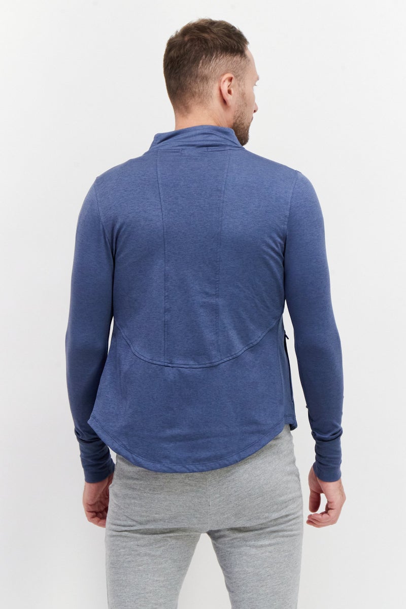 PUMA Men Sportswear Fit Daybreak Training Sweatshirt, Blue - Image 3