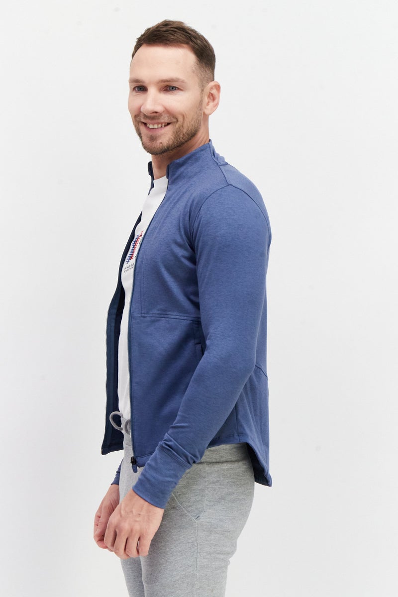 PUMA Men Sportswear Fit Daybreak Training Sweatshirt, Blue - Image 2