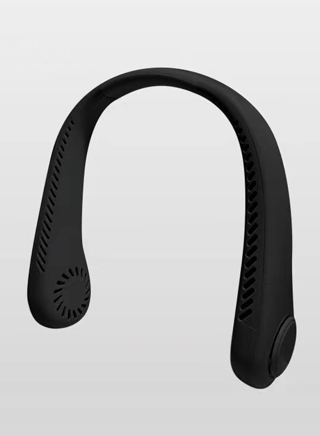 DUNISO Portable Neck Fan, Hands Free Bladeless Neck Fan, 3 Speeds Adjustable USB Rechargeable Battery Powered Personal Neck Fan for Office, Travel, Sports, Household, Outdoor - Image 3