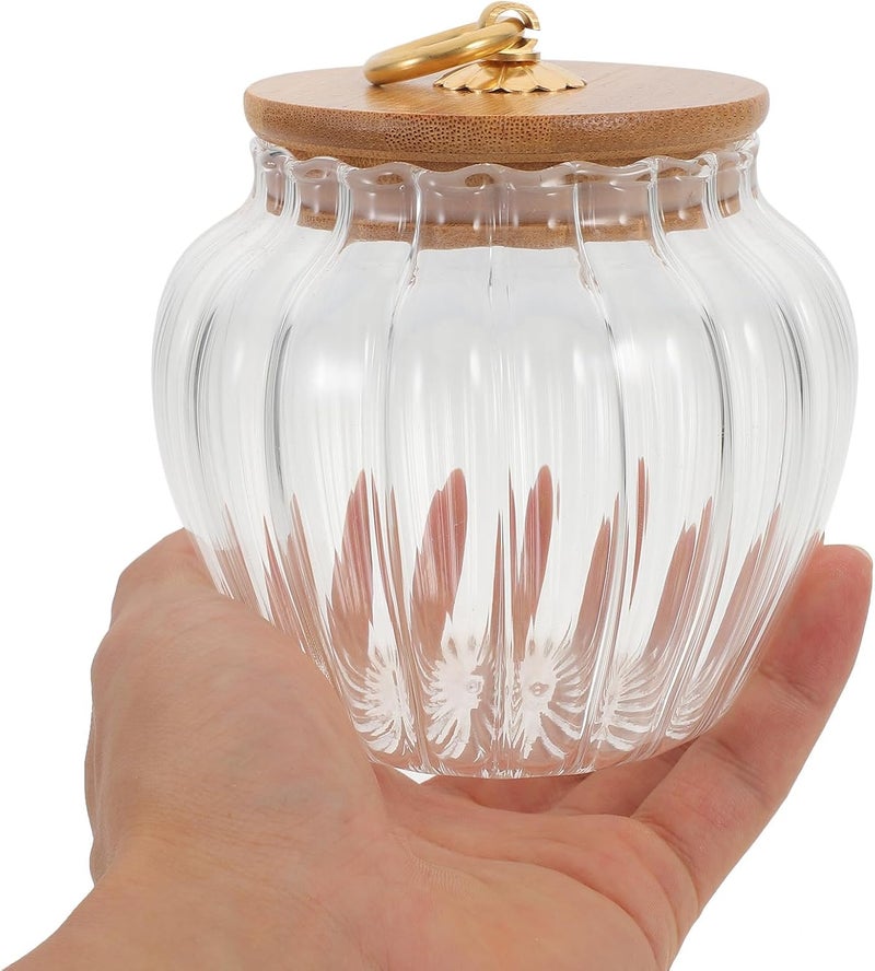 Glass Tea Leaf Jar with Airtight Seal Glass Storage Canister for Grains Coffee Sugar Pantry Organization - Image 4