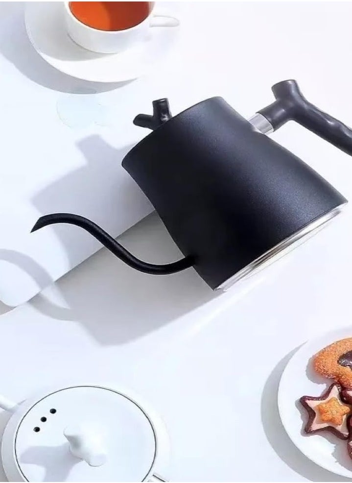 Generic Gooseneck Coffee Kettle for Pour Over Stainless Steel 1.5L Capacity Elegant Black Color  - Image 5