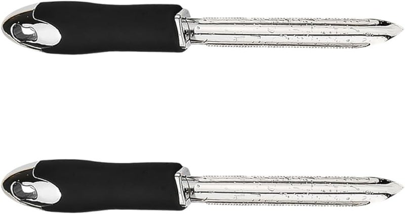 أدوات نواة الفلفل من الفولاذ المقاوم للصدأ 2 قطعة أدوات مطبخ للفواكه والخضروات - Image 1