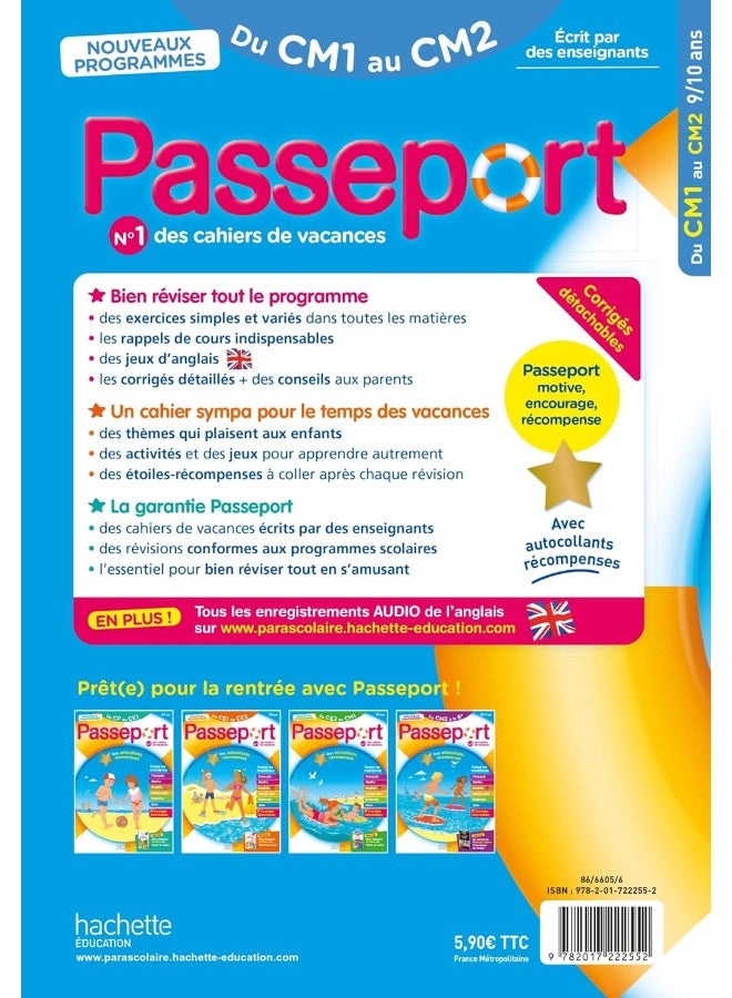 جواز السفر - من CM1 إلى CM2 9/10 سنوات - كتيب العطلات 2024 - Image 2