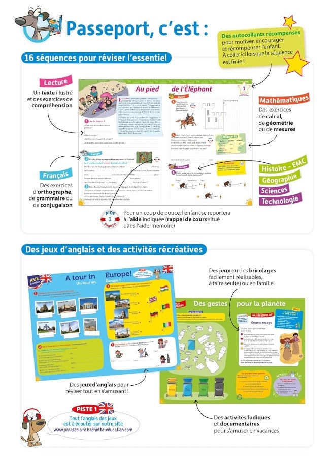 جواز السفر - من CM1 إلى CM2 9/10 سنوات - كتيب العطلات 2024 - Image 3