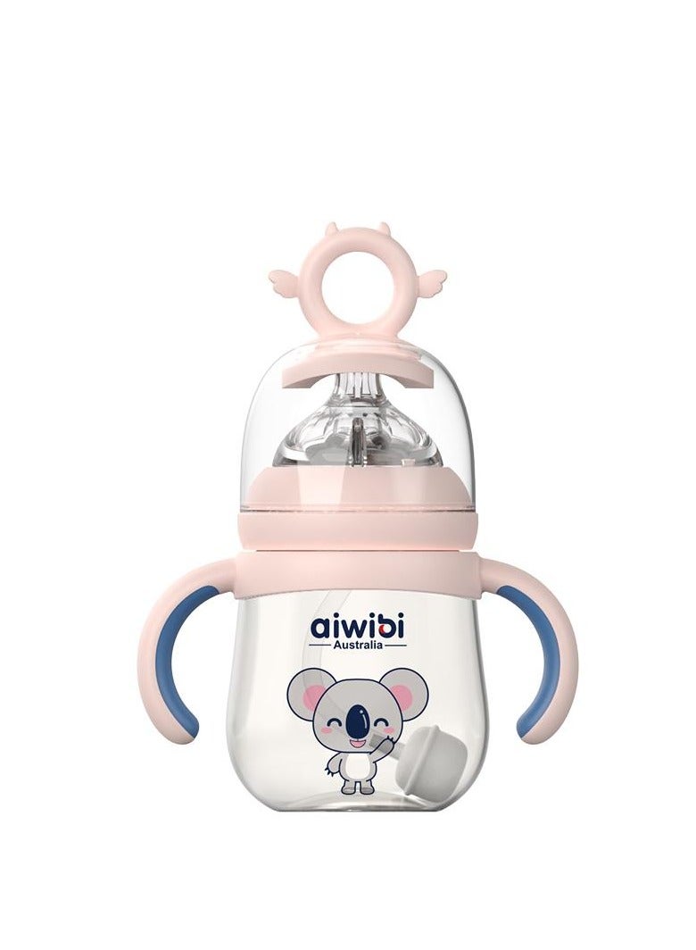 أيويبي Aiwibi Baby Feeding Bottle 180ml-Pink - Image 1