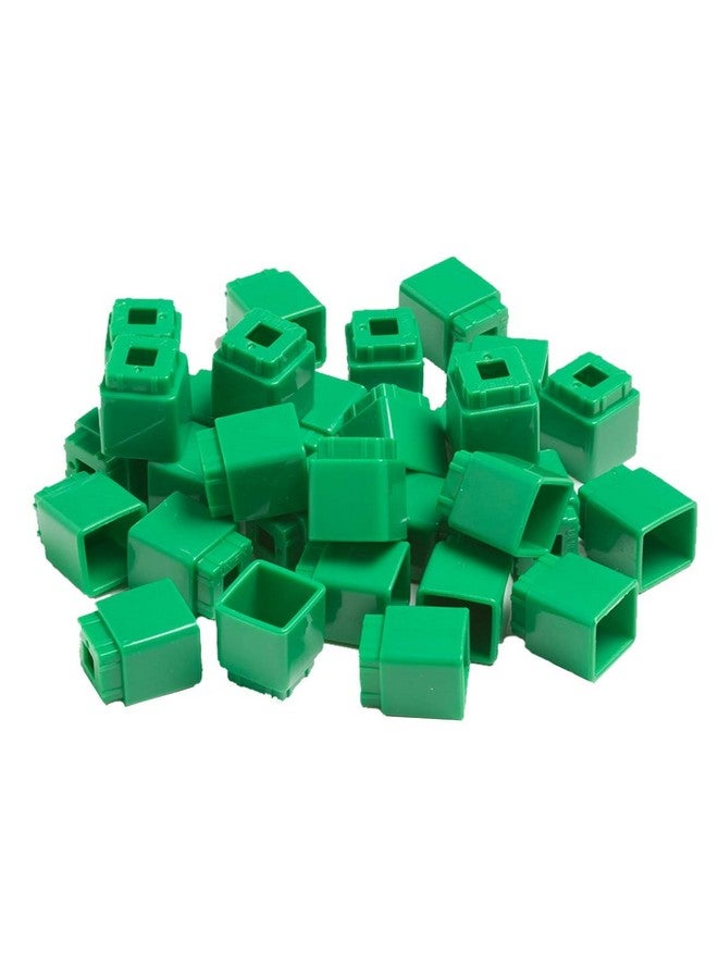 Didax Educational Resources Unifix Cubes, Green, Set Of 100 - Image 1