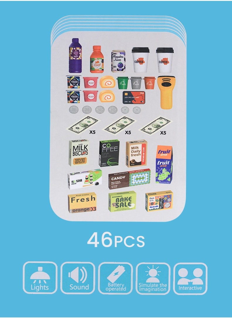 Generic - Super Market Play Set, Self-Checkout Toy with Scanner - Image 1
