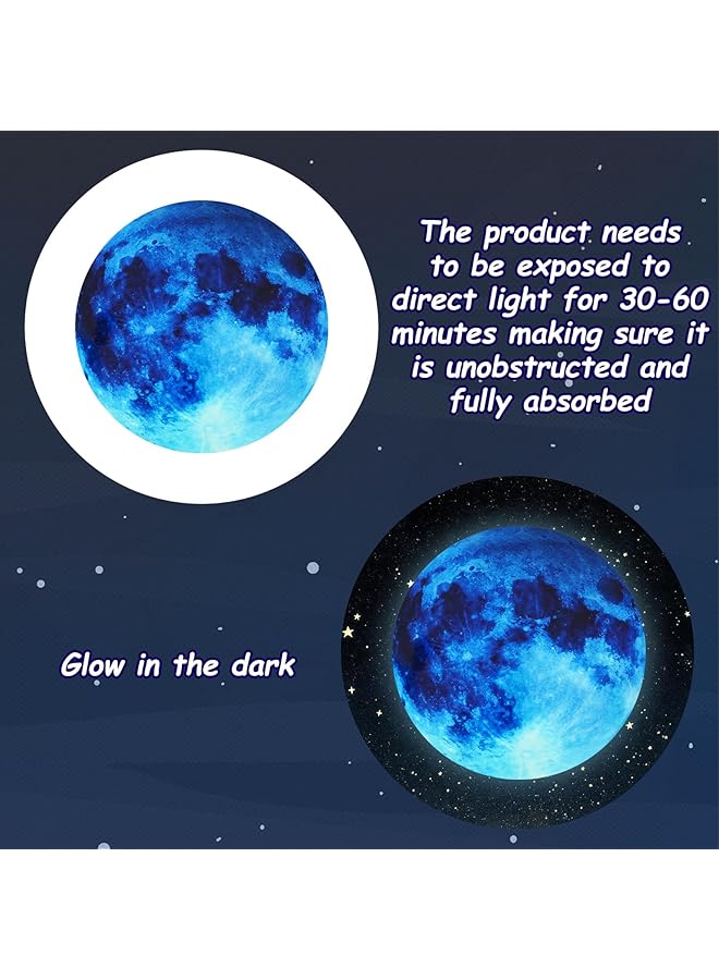 erorex Glow In The Dark Stars Stickers 999Pcs Luminous Gl Stars For Ceiling Stars And Moon Wall Decal Planets Space Wall Stickers For Bedroom Living Room Wall Stickers For Home Decor - Image 3