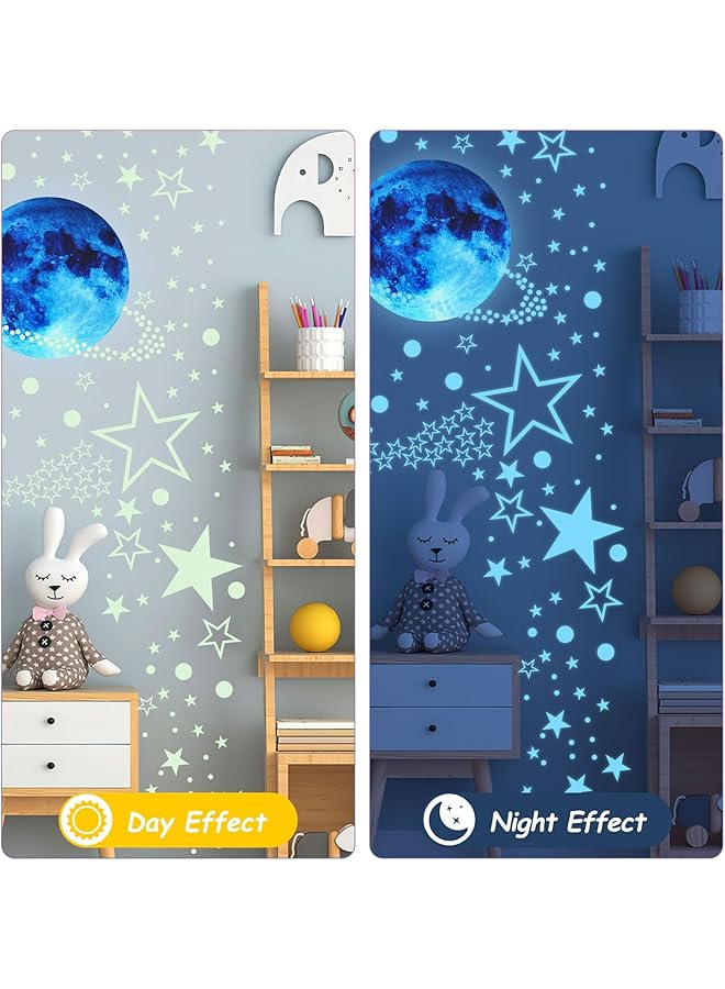 erorex Glow In The Dark Stars Stickers 999Pcs Luminous Gl Stars For Ceiling Stars And Moon Wall Decal Planets Space Wall Stickers For Bedroom Living Room Wall Stickers For Home Decor - Image 4