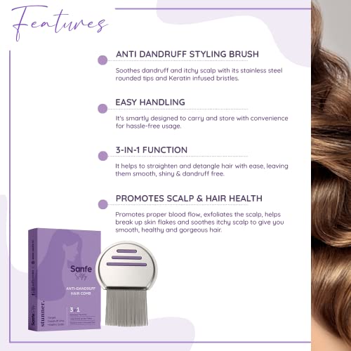 Sanfe Selfly Stunner Anti-Dandruff Hair Comb - Image 4