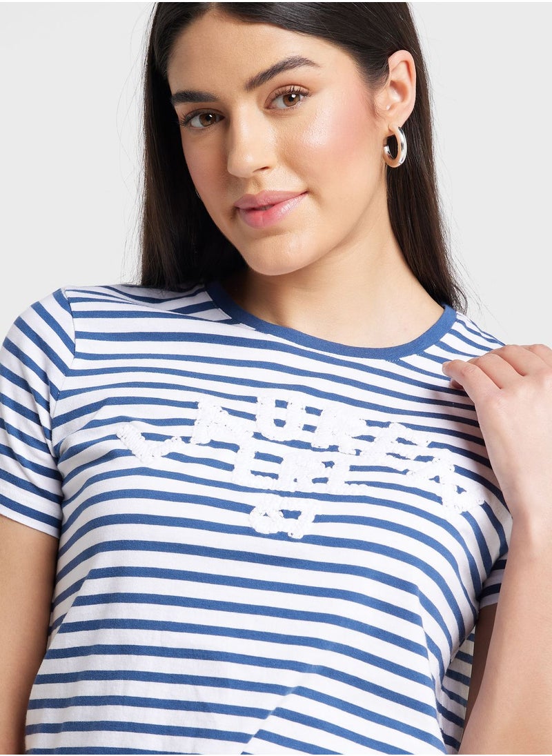 Lauren Ralph Lauren - Striped Crew Neck T-Shirt - Image 1