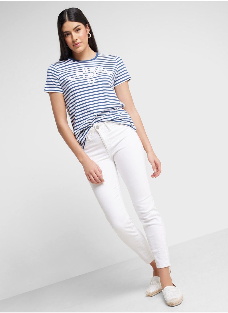 Lauren Ralph Lauren - Striped Crew Neck T-Shirt - Image 1