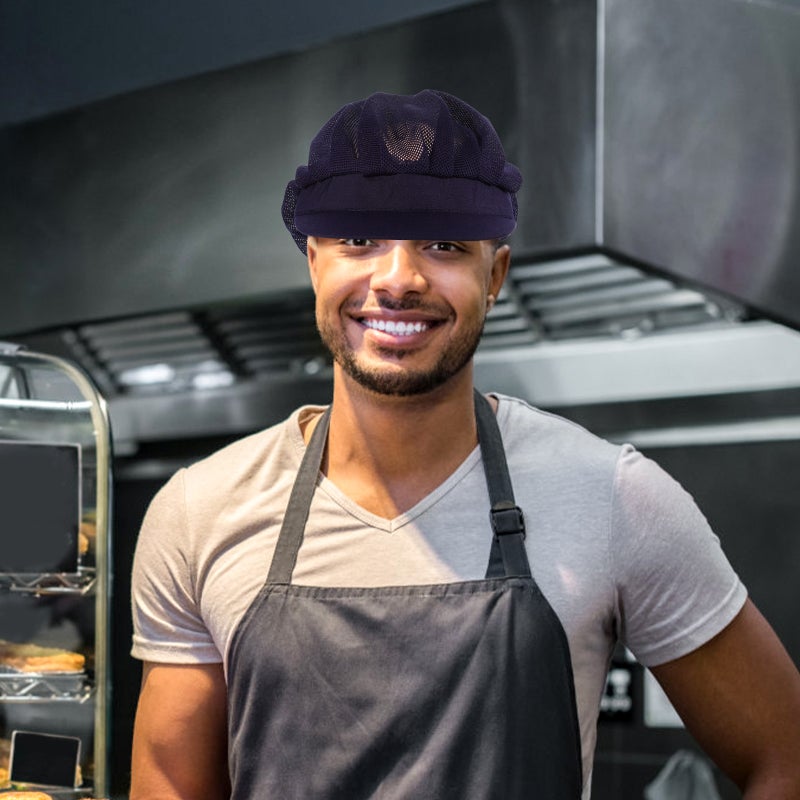 Chef Hat Kitchen Working Hat Waiter Hat Elastic Baker Kitchen Unisex Cooking Cap - Image 4