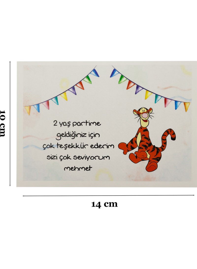 Repro Design 10X14 cm Personalizable 10 Pieces Birthday Greeting Card Model-11  - Image 2