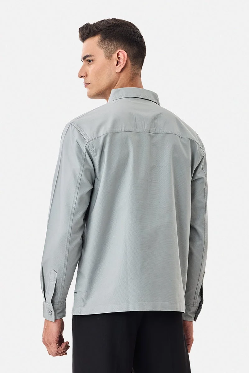 Snitch Grey Regular Fit 100% Cotton Polo Shirt for Men | Best Price UAE