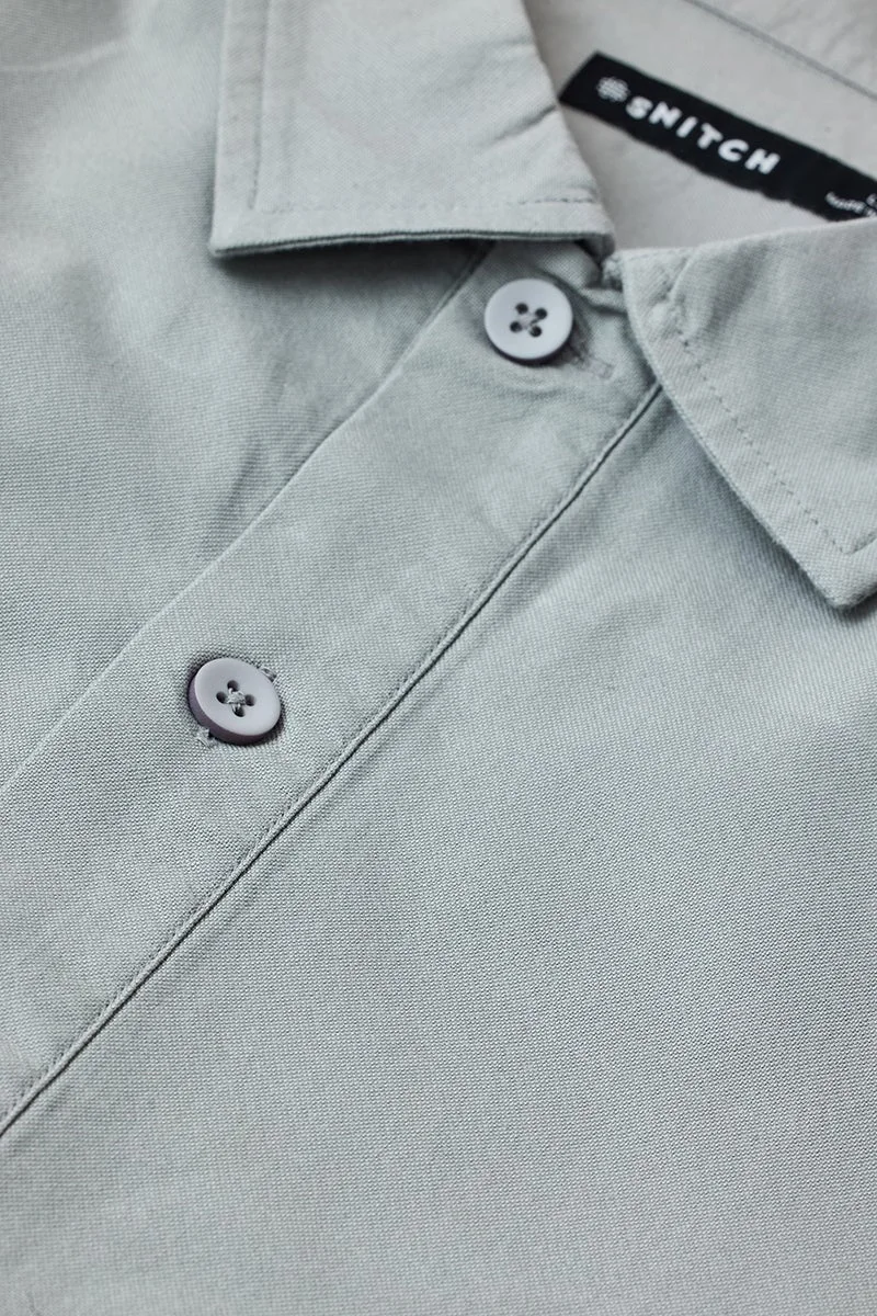 Snitch Grey Regular Fit 100% Cotton Polo Shirt for Men | Best Price UAE