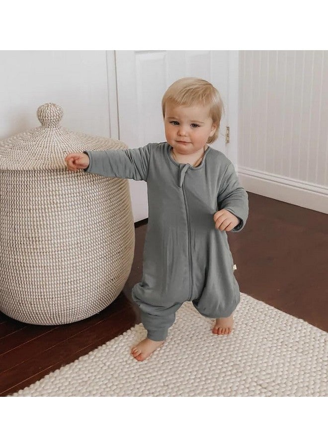 GUNAMUNA Unisex Long-Sleeve Footie Sleep Bags, Easy Diaper Changes, 1.0 TOG, 3-6 Months, Hush - Image 3