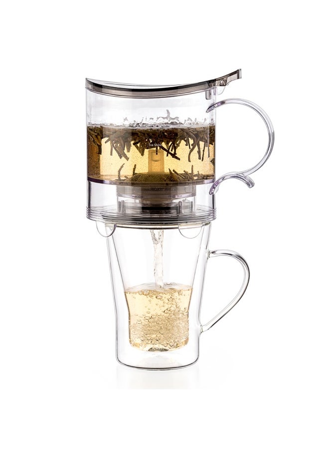 Tealyra - leafTEA MAKER - 18.5-ounce - Loose Tea Teapot With Removable Infuser - Best Tea Maker For Perfect Cup of Leaf Tea - Bottom Dispensing - Dripping Free Guarantee - 550ml  - Image 4