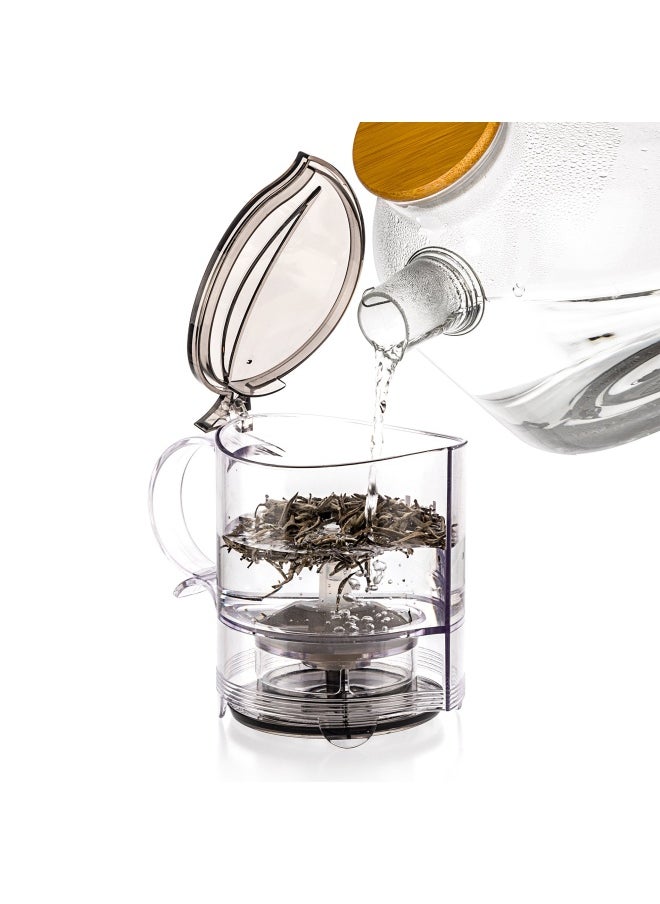 Tealyra - leafTEA MAKER - 18.5-ounce - Loose Tea Teapot With Removable Infuser - Best Tea Maker For Perfect Cup of Leaf Tea - Bottom Dispensing - Dripping Free Guarantee - 550ml  - Image 3