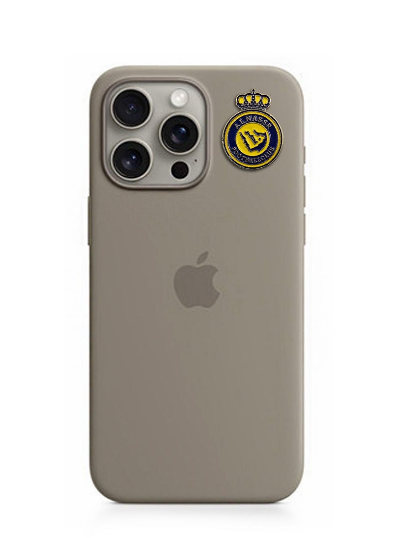 2 Pieces Al-Nassr Metal Sticker for Mobile or Any Smooth Surface