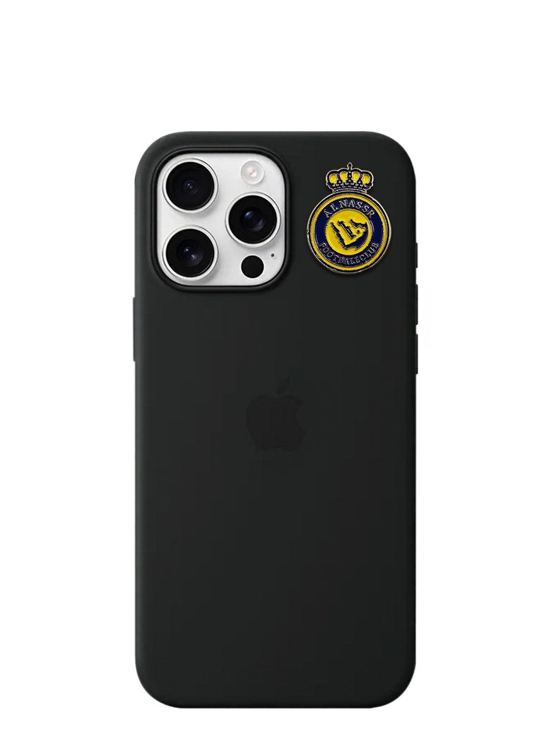 2 Pieces Al-Nassr Metal Sticker for Mobile or Any Smooth Surface