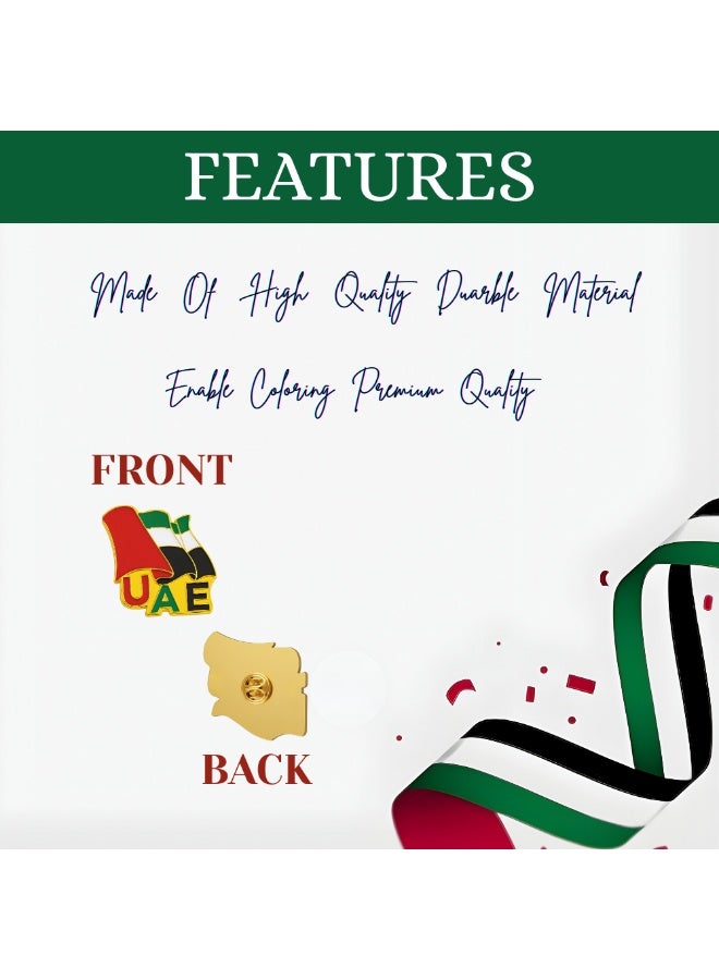 PRINTSHOP4ME UAE National Day Badges Lapel Pins For Celebrating UAE National Day Spirit Of Union Badges For Men,Women,Kids - Image 3