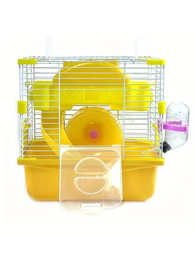 قفص الهامستر متوسط الحجم الأخضر الناقل للسفر شفاف التهوية تصميم - Image 4