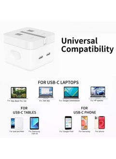 SHOPI 35W Dual Ports Fast Charging USB-C+C Power Adapter USB-C To Lightning Cable For Apple iPhone 14 13 Series  - Image 3