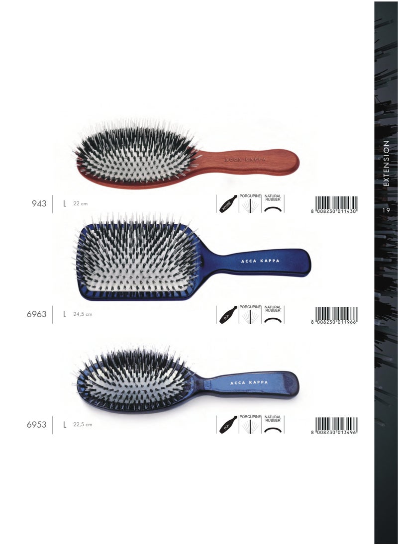 ACCA KAPPA EXTENSION Hair Brush | Oval Shape 22 cm.  - Image 4