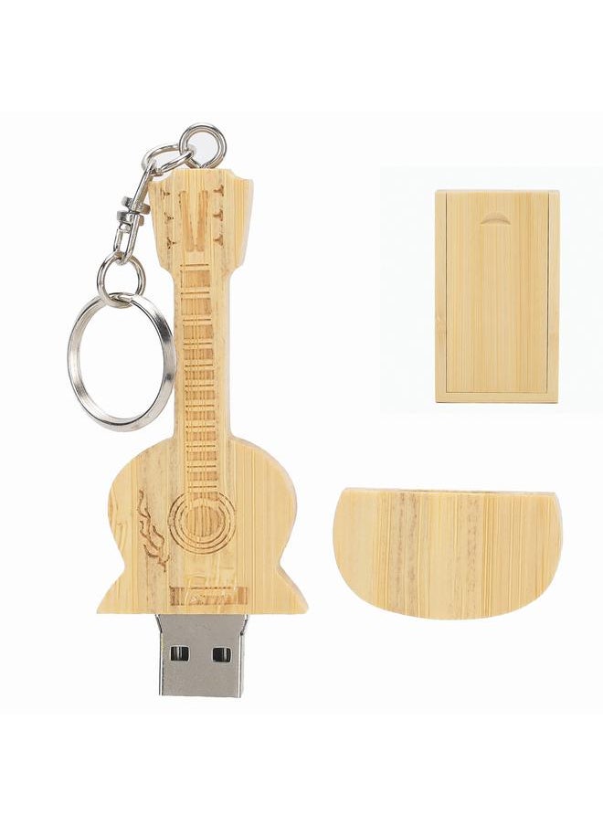 Thoraya CM10013 Bamboo Guitar USB Flash Drive Creative USB Flash Drive 1GB  - Image 1
