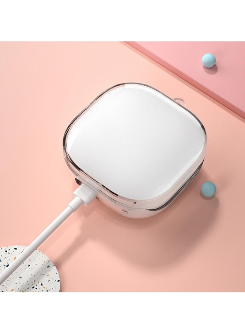 Transparent silicone Case for QCY T13 earphone With keychain&cleaning tools - Image 2