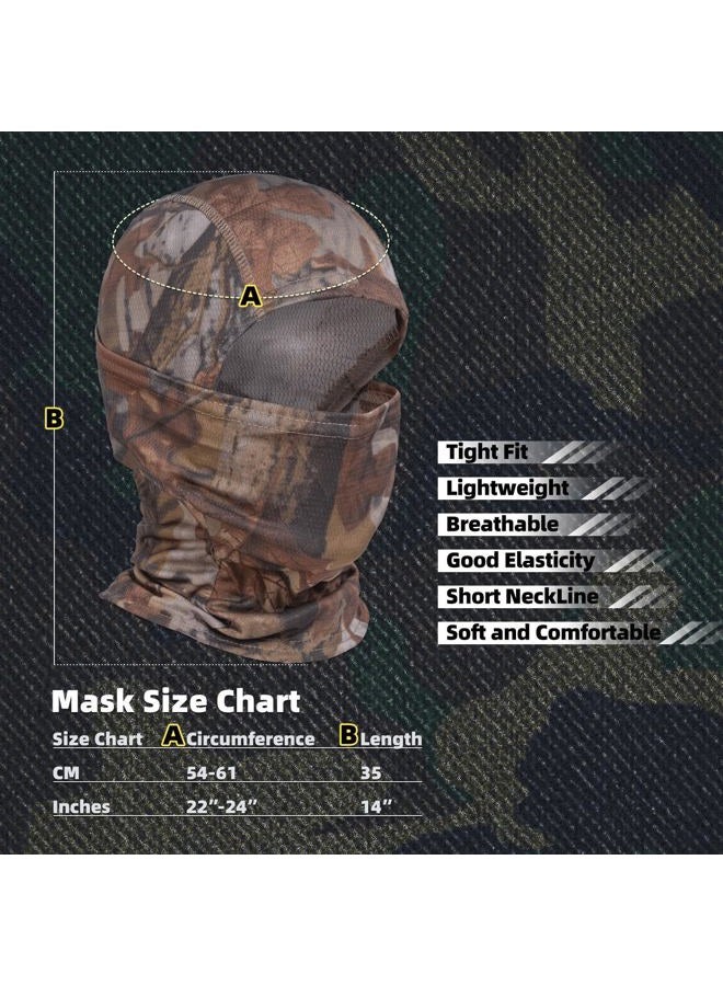 XY3545HS Camo Balaclava Face Mask for Man and Women-Hunting，Skiing，Motorcycle Windproof，UV Protection&Military Training - Image 3