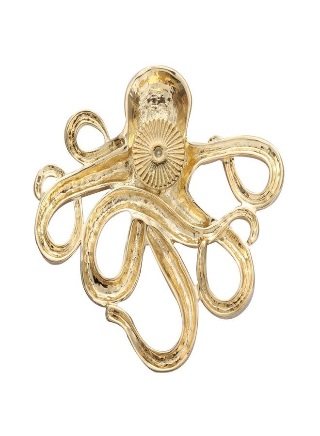 MANZHEN Trendy Gold Plated Octopus Magnetic Eyeglass Holder for Shirts(Antique gold) - Image 2