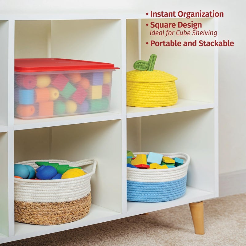 Signoraware Plastic Storage Containers with Lids - 12L Storage Bins with Lids – Airtight Plastic Storage Bins for Food Storage, Pet Food, Rice– Stackable Clear Organizing Bins for Toy Storage, Garage, Pantry - Image 5