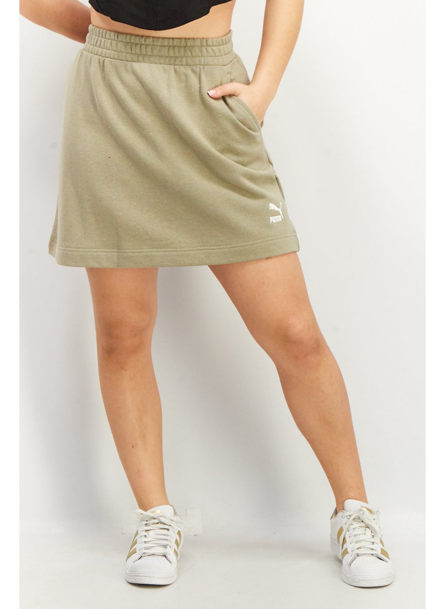 PUMA Women Sportswear Fit Embroidered Logo Outdoor Skirt, Pebble Grey Heather  - Image 1