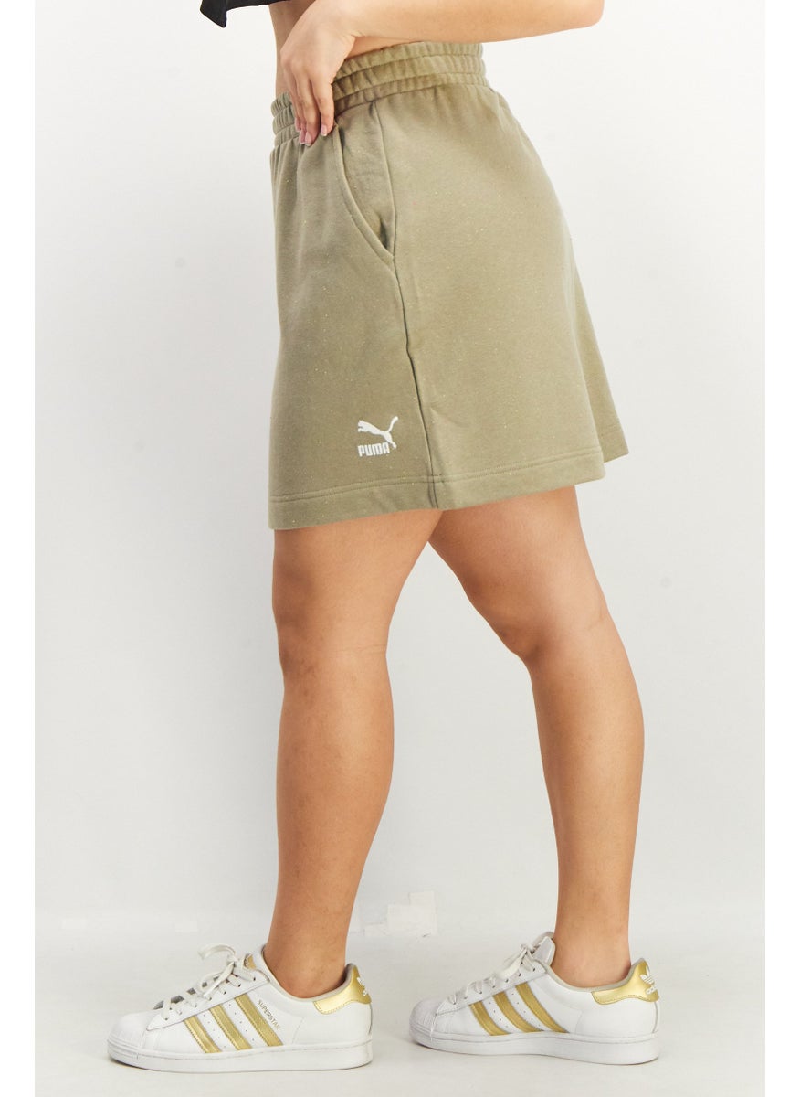 PUMA Women Sportswear Fit Embroidered Logo Outdoor Skirt, Pebble Grey Heather  - Image 3