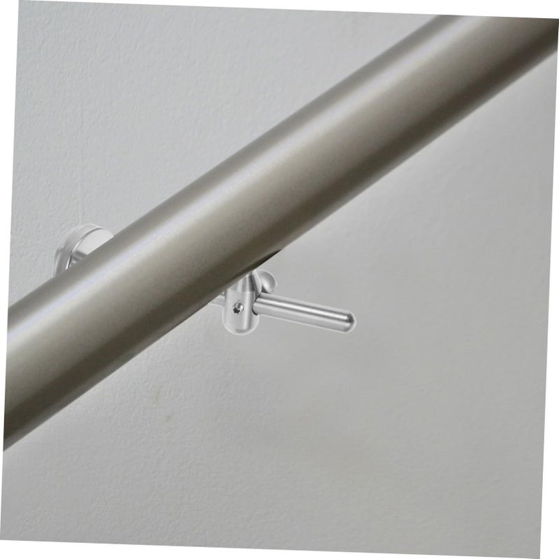 Stainless Steel Handrail Bracket Adjustable Wall Mounted Flat Heavy Duty Indoor Outdoor Support - Image 5