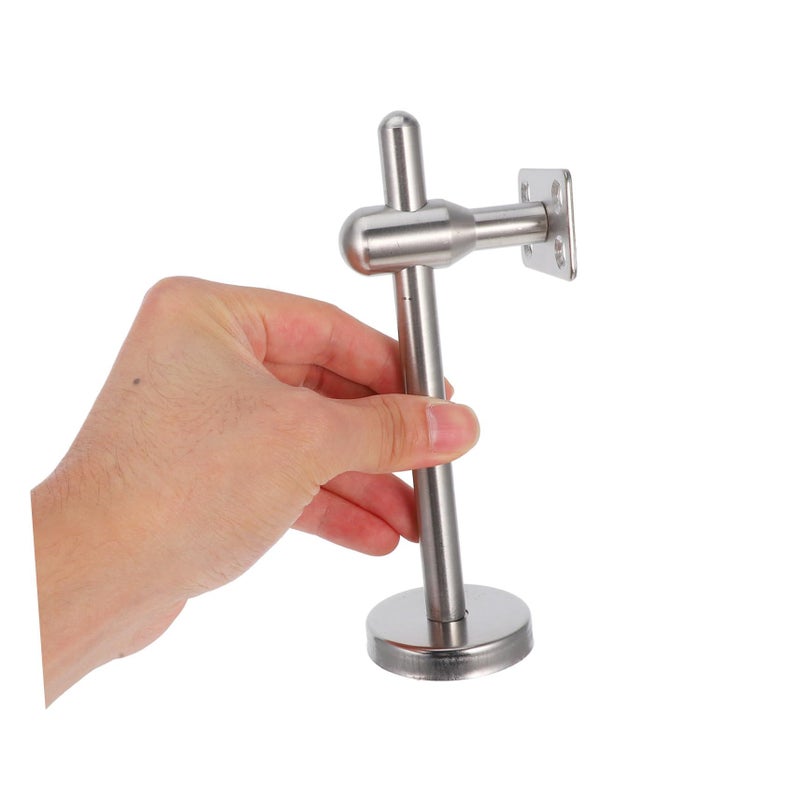 Stainless Steel Handrail Bracket Adjustable Wall Mounted Flat Heavy Duty Indoor Outdoor Support - Image 4